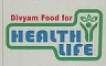 DIVYAM FOOD FOR HEALTHY LIFE (and logo) trademark logo