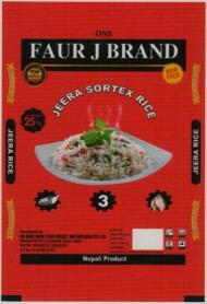 ONS FAUR J BRAND (and logo) trademark logo