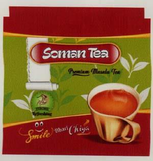 SOMAN TEA (and logo) trademark logo