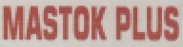 MASTOK PLUS (and logo) trademark logo