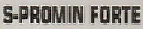 S-PROMIN FORTE (and logo) trademark logo