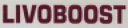 LIVOBOOST (and logo) trademark logo