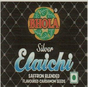 BHOLA SILVER ELAICHI (and logo) trademark logo