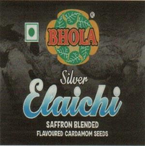 BHOLA SILVER ELAICHI (and logo) trademark logo