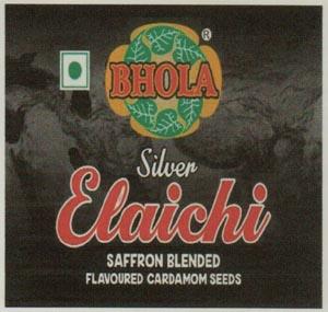 BHOLA SILVER ELAICHI (and logo) trademark logo
