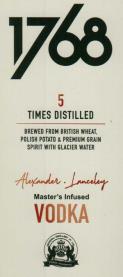 1768 5 TIMES DISTILLED VODKA (and logo) trademark logo