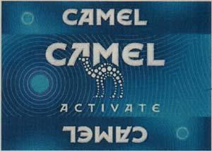 CAMEL ACTIVATE BLUE (and logo) trademark logo