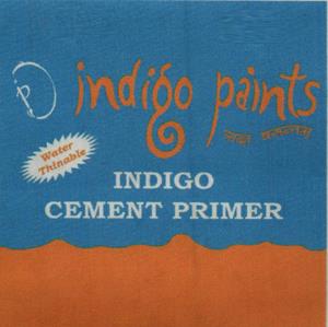 INDIGO CEMENT PRIMER (and logo) trademark logo