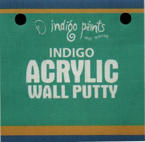 INDIGO ACRYLIC WALL PUTTY (and logo) trademark logo