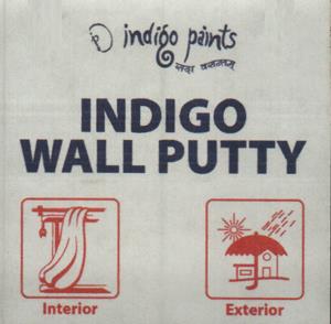 INDIGO WALL PUTTY (and logo) trademark logo