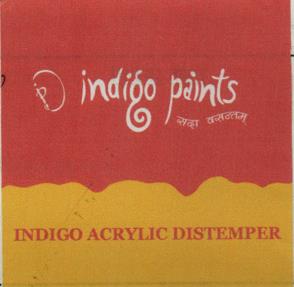 INDIGO ACRYLIC DISTEMPER (and logo) trademark logo