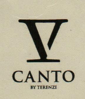 V CANTO BY TERENZI (and logo) trademark logo