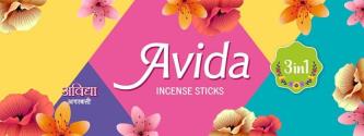 Avida 3 in 1 Incense Sticks (and logo) trademark logo