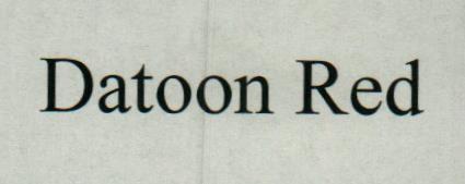 DATOON RED (and logo) trademark logo