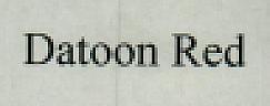 DATOON RED (and logo) trademark logo