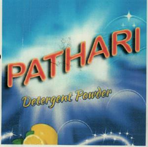 PATHARI DETERGENT POWDER (and logo) trademark logo