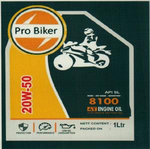 PRO BIKER (and logo) trademark logo