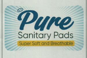 BG PURE SANITARY PADS (and logo) trademark logo