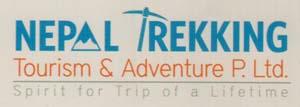 NEPAL TREKKING TOURISM & ADVENTURE P. LTD. (and logo) trademark logo