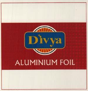 DIVYA ALUMINIUM FOIL (and logo) trademark logo