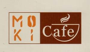 MOKI CAFE (and logo) trademark logo