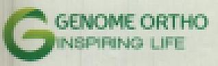 GENOME ORTHO INSPIRING LIFE (and logo) trademark logo