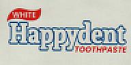 WHITE HAPPYDENT TOOTH PASTE (and logo) trademark logo