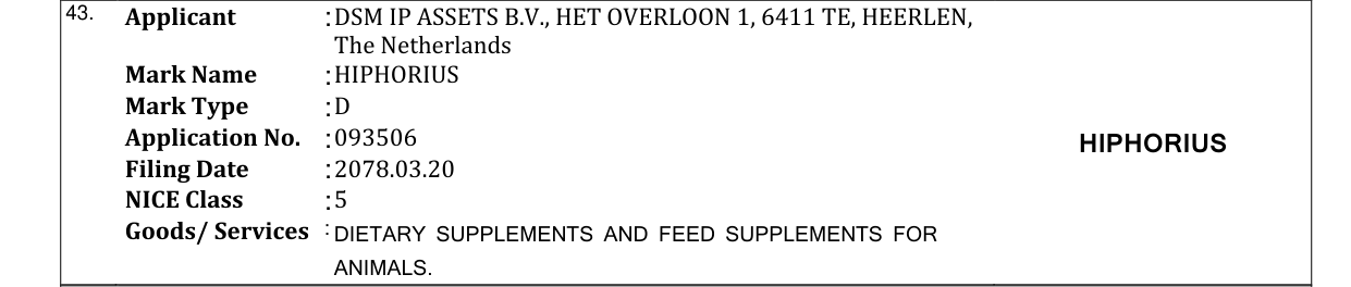 Original bulletin entry for HIPHORIUS