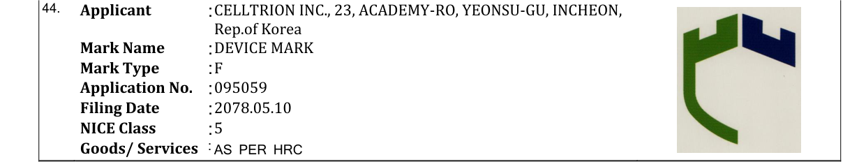 Original bulletin entry for DEVICE MARK