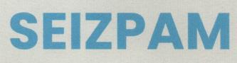 SEIZPAM (and logo) trademark logo