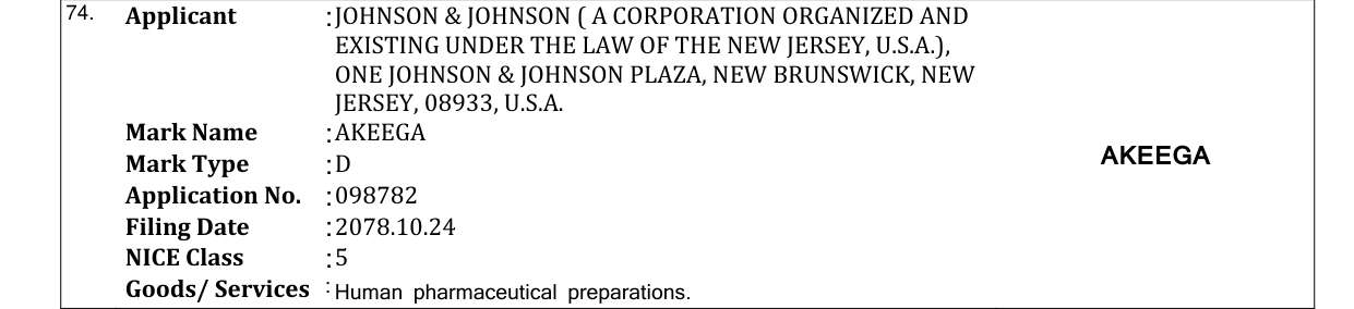 Original bulletin entry for AKEEGA