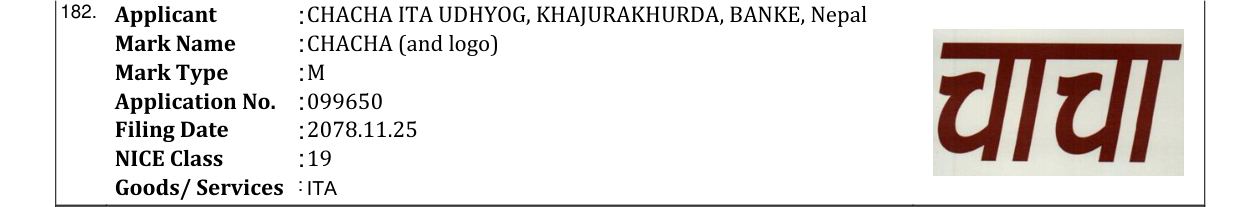 Original bulletin entry for CHACHA (and logo)