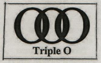 TRIPLE 0 (and logo) trademark logo