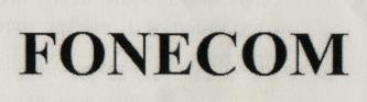 FONECOM (and logo) trademark logo