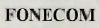FONECOM (and logo) trademark logo