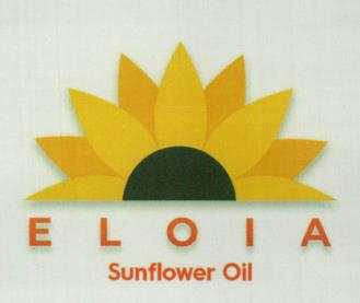 ELOIA SUNFLOWER OIL (and logo) trademark logo