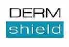 DERM SHIELD (and logo) trademark logo