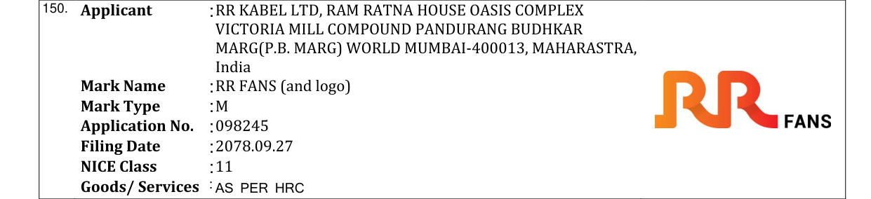 Original bulletin entry for RR FANS (and logo)