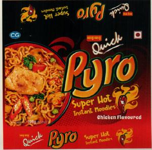 Wai Wai Quick Pyro (and logo) trademark logo