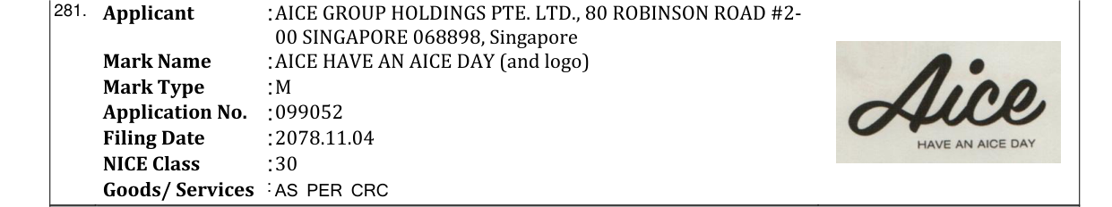 Original bulletin entry for AICE HAVE AN AICE DAY (and logo)