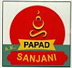 A.K. SANJANI PAPAD (and logo) trademark logo