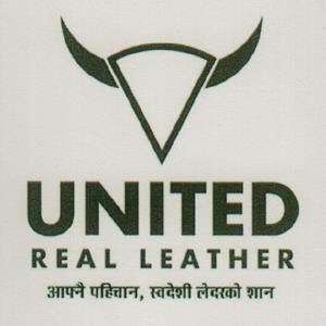 UNITED REAL LEATHER (and logo) trademark logo