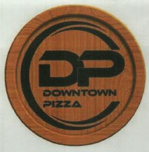 DP PIZZA (and logo) trademark logo