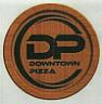 DP PIZZA (and logo) trademark logo