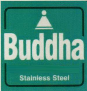 BUDDHA STEEL (and logo) trademark logo