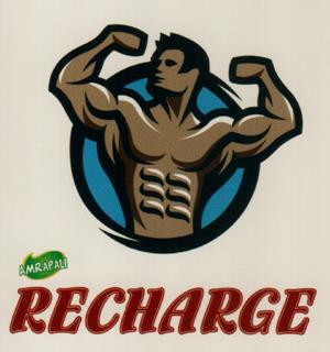 AMRAPALI RECHARGE (and logo) trademark logo
