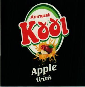 AMRAPALI KOOL APPLE DRINK (and logo) trademark logo