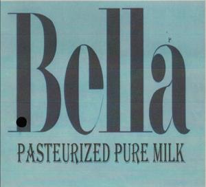 BELLA PASTEURIZED PURE MILK (and logo) trademark logo
