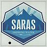 SARAS DRINKING WATER (and logo) trademark logo