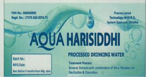 AQUA HARISIDDHI (and logo) trademark logo